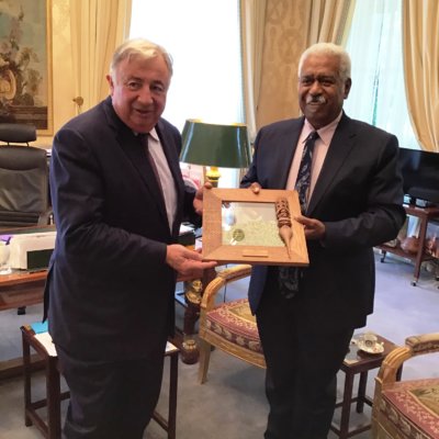 Gérard LARCHER et Roch WAMYTAN, au Sénat, le 4 juillet 2019